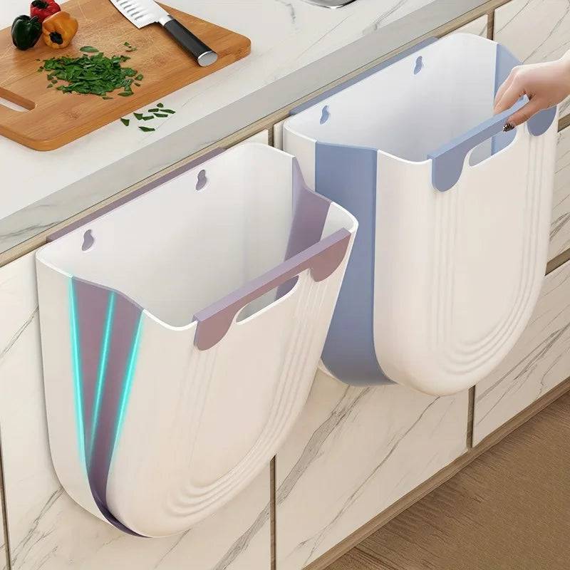 Wall Mounted Folding Trash Can