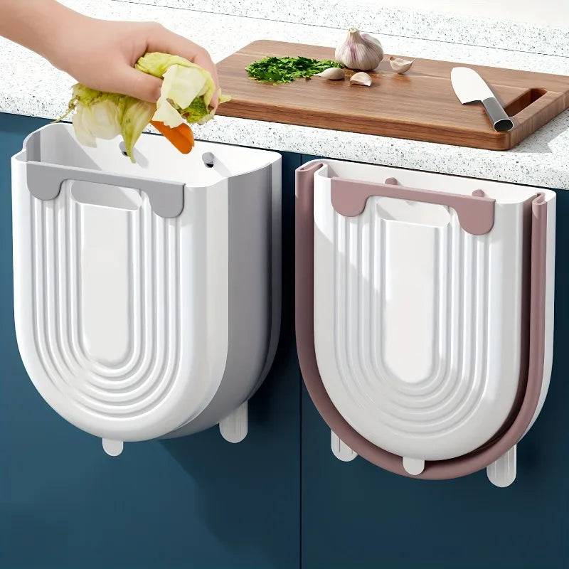 Wall Mounted Folding Trash Can