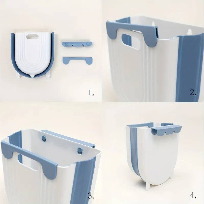 Wall Mounted Folding Trash Can