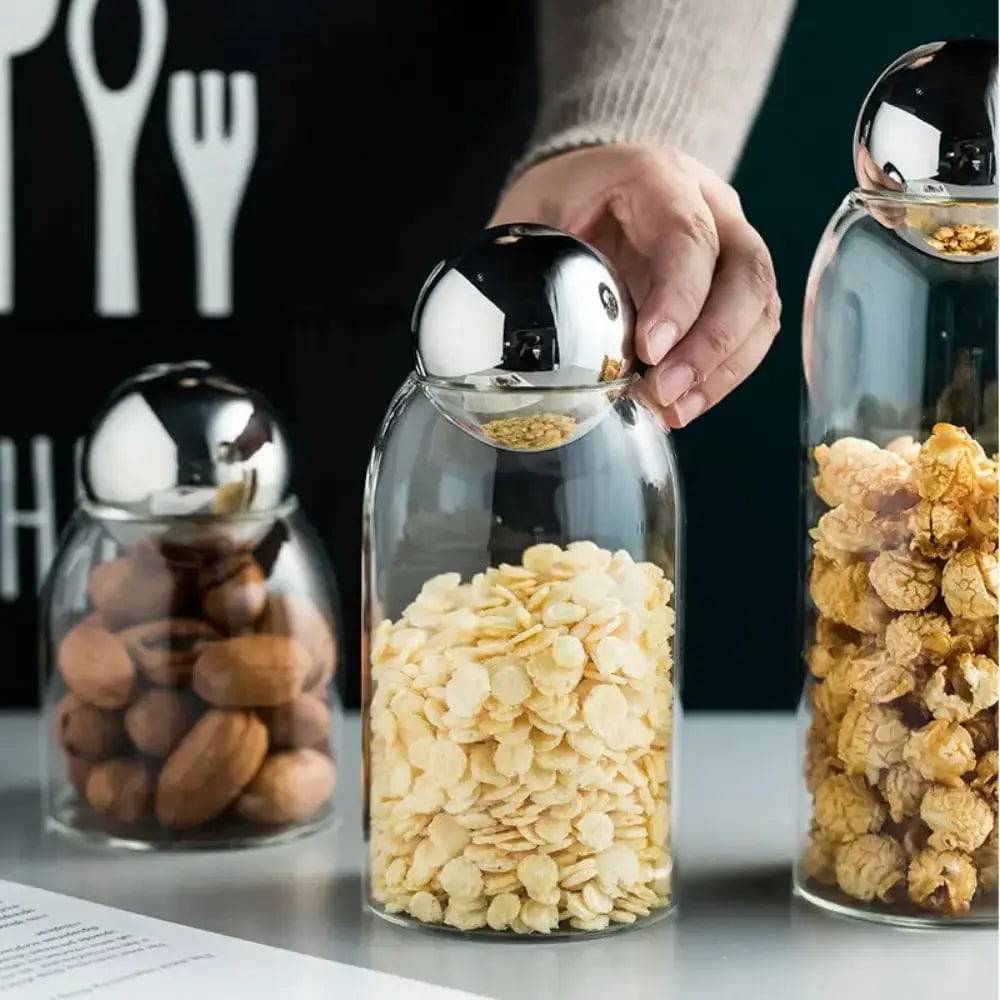 Elegant Glass Storage Bottle
