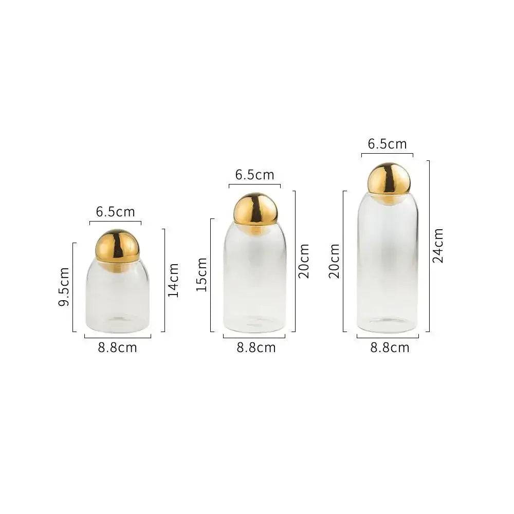 Elegant Glass Storage Bottle