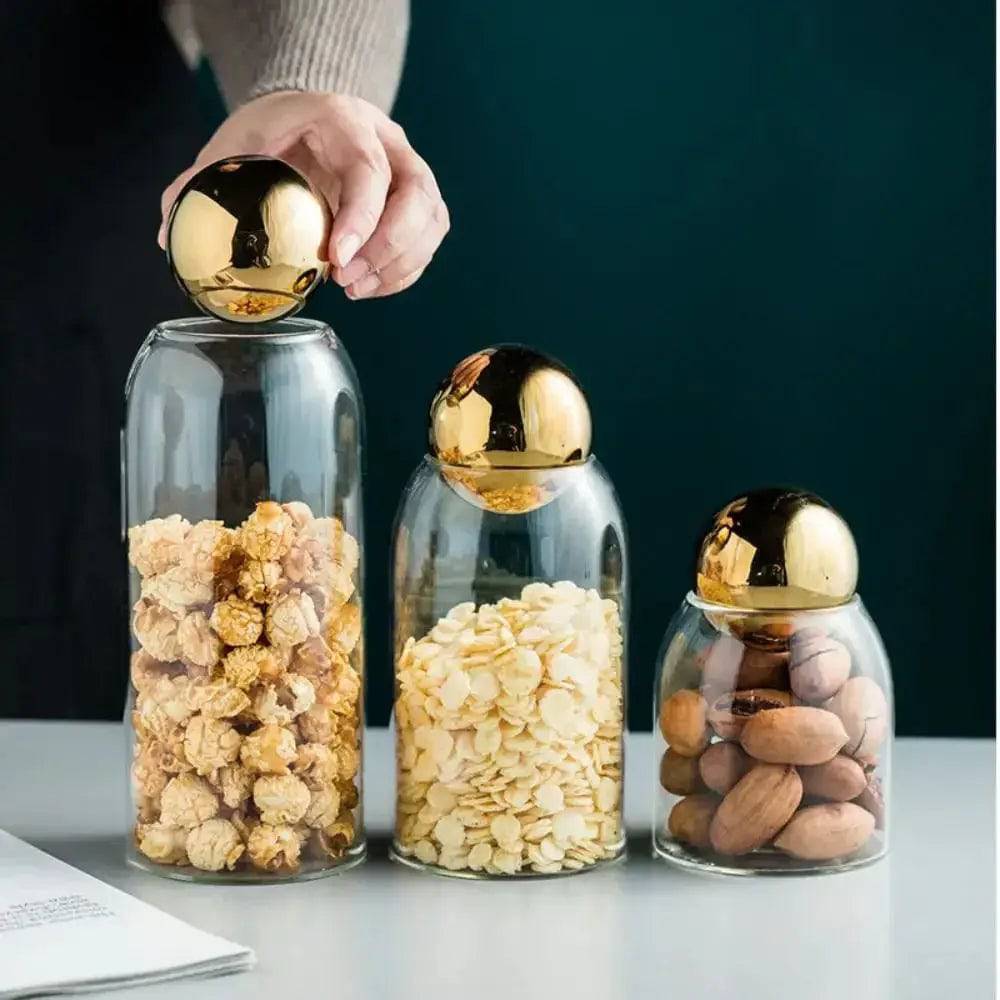 Elegant Glass Storage Bottle