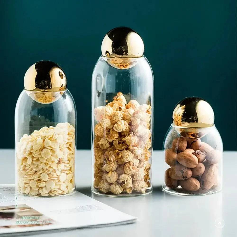 Elegant Glass Storage Bottle