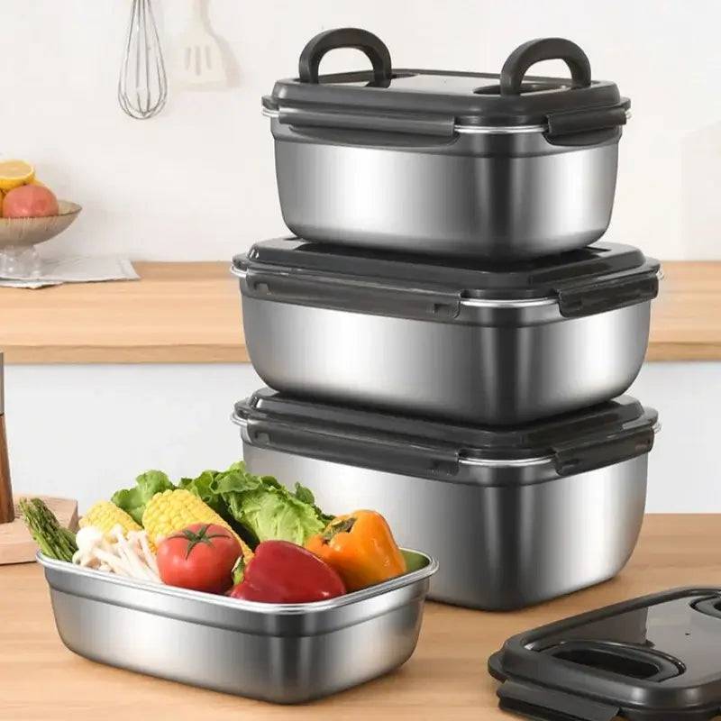 Stainless Steel Refrigerator Freezer Lunch Box