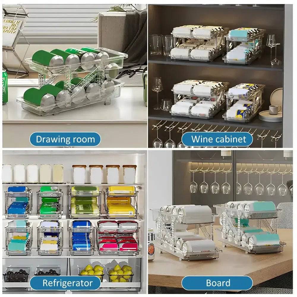 Beverage Can Organiser Refrigerator Holder