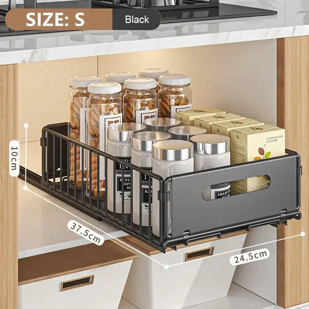Kitchen Pull-Out Storage Rack & Spice Organiser