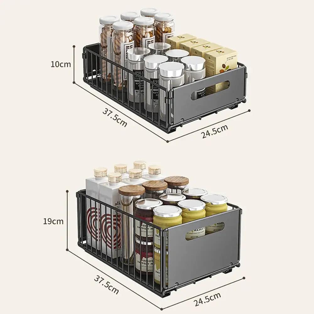 Kitchen Pull-Out Storage Rack & Spice Organiser