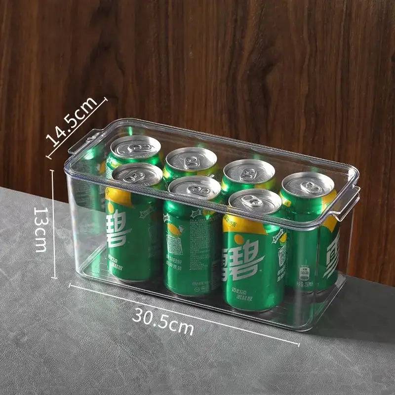 Stackable Fridge Organiser Bins with Lids