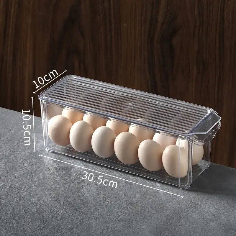 Stackable Fridge Organiser Bins with Lids