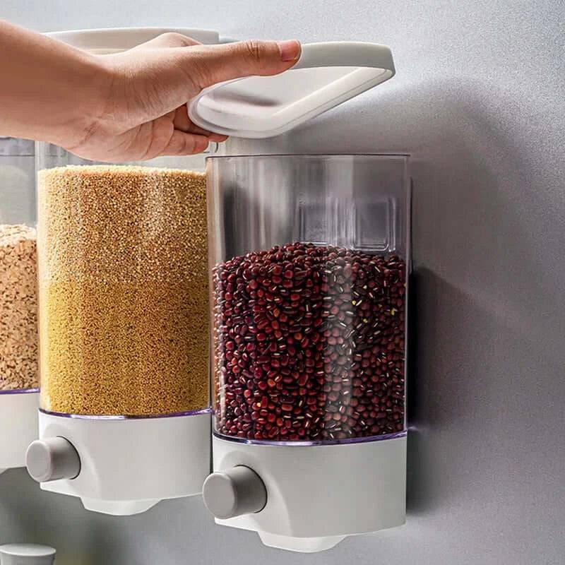 Wall-Mounted Grain Storage Box