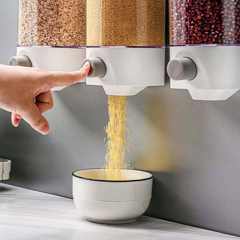Wall-Mounted Grain Storage Box