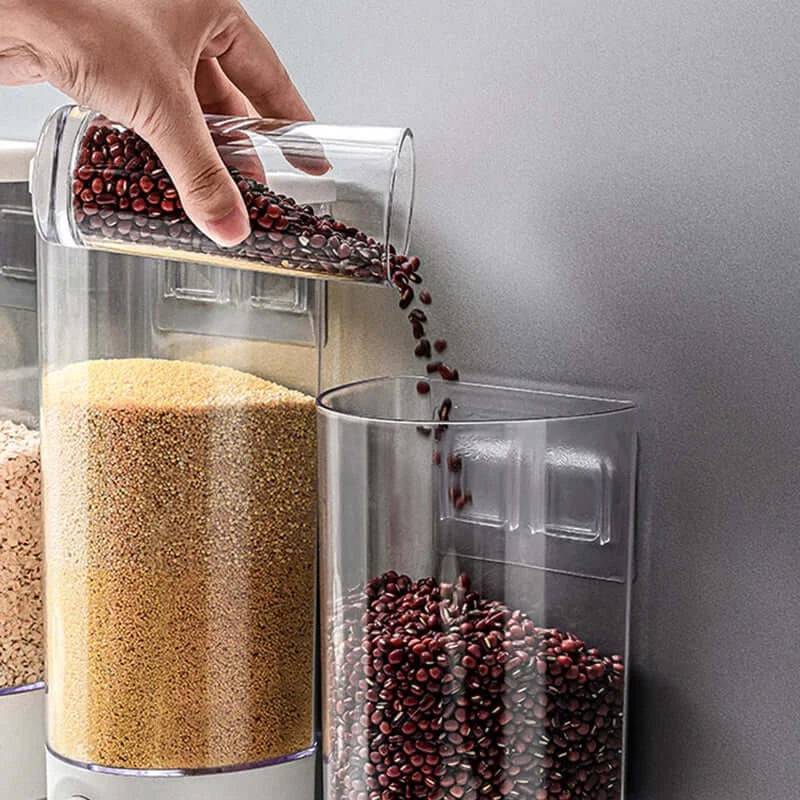 Wall-Mounted Grain Storage Box