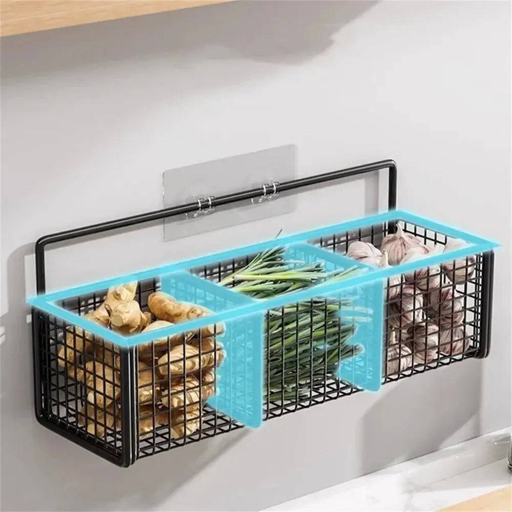 Wall-Mounted Kitchen Storage Rack