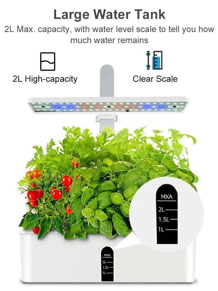 Adjustable Hydroponic Garden System with LED Grow Lights