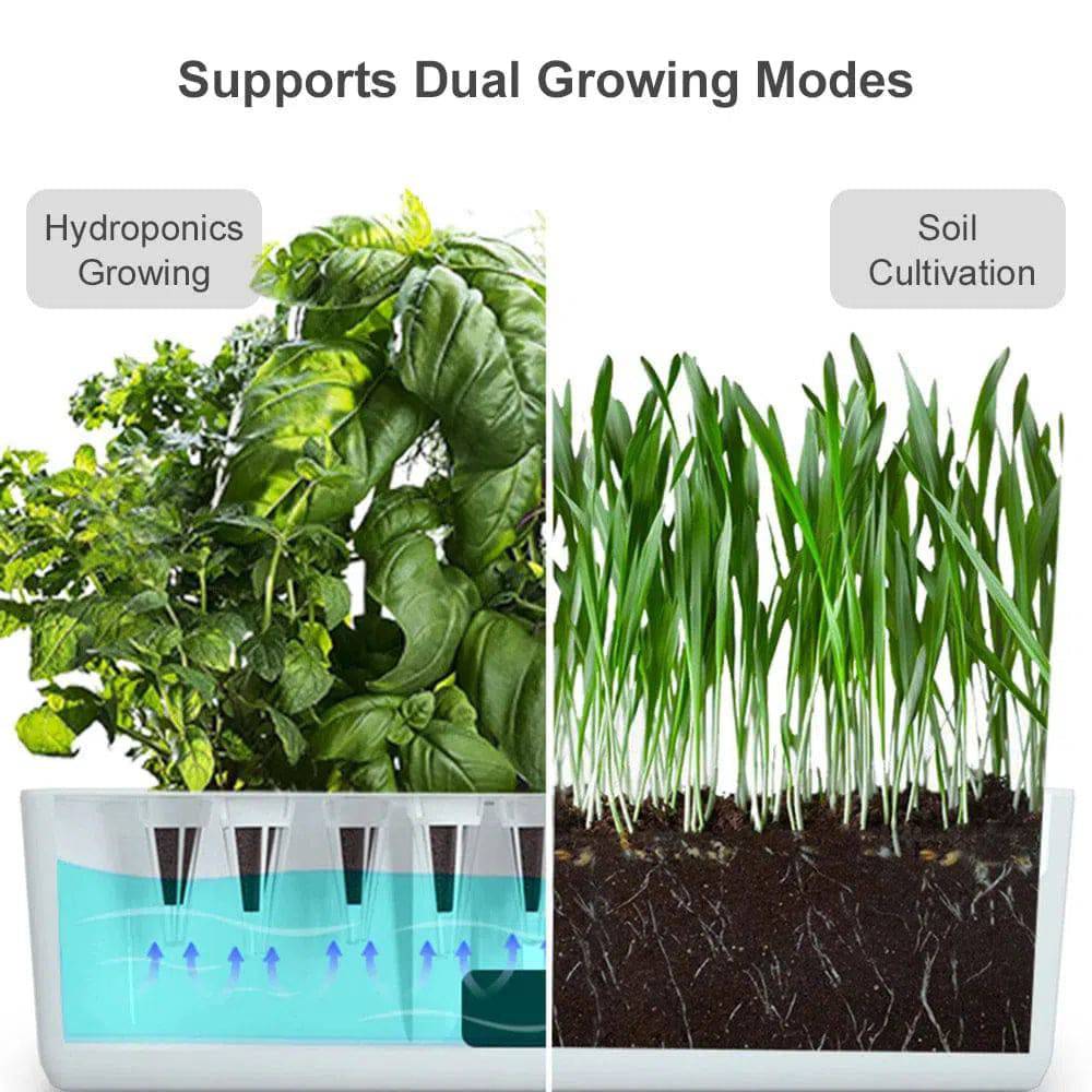 Adjustable Hydroponic Garden System with LED Grow Lights