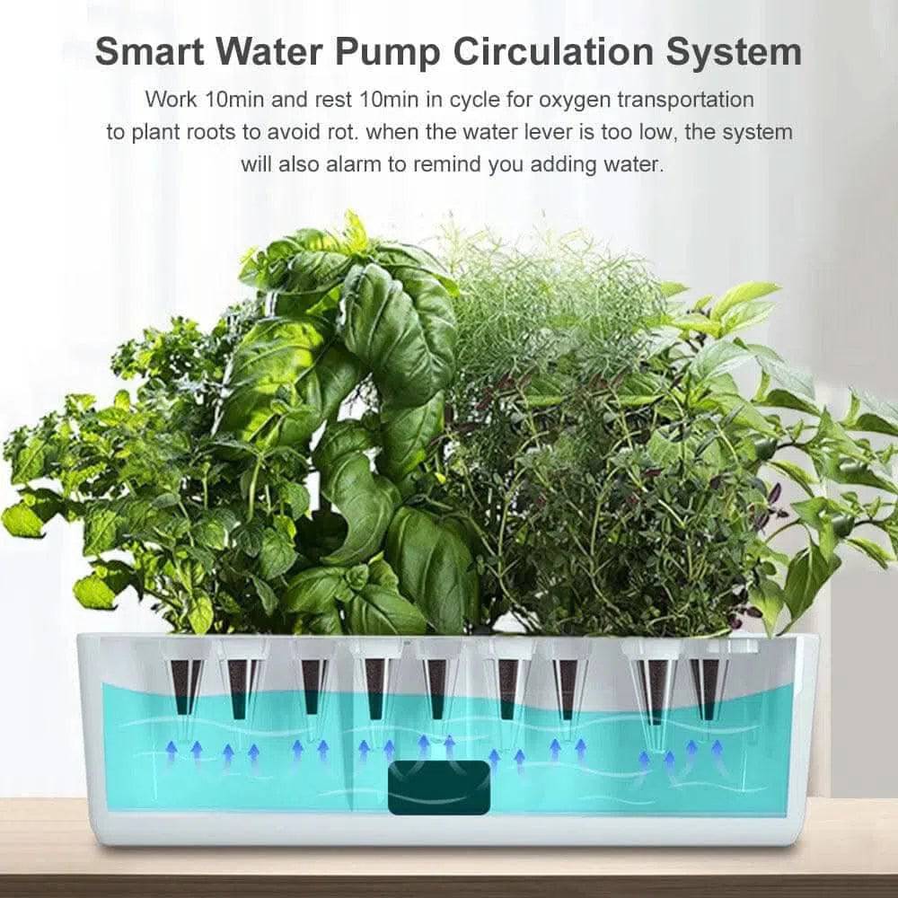 Adjustable Hydroponic Garden System with LED Grow Lights