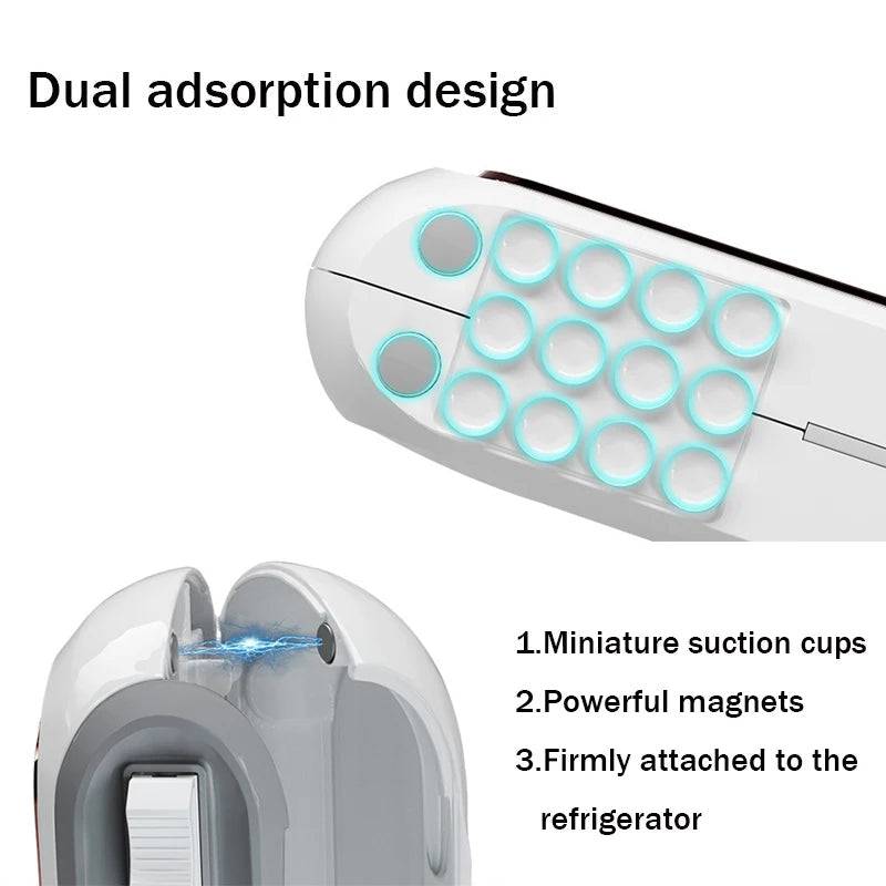 Magnetic Cling Film Dispenser with Safety Cutter