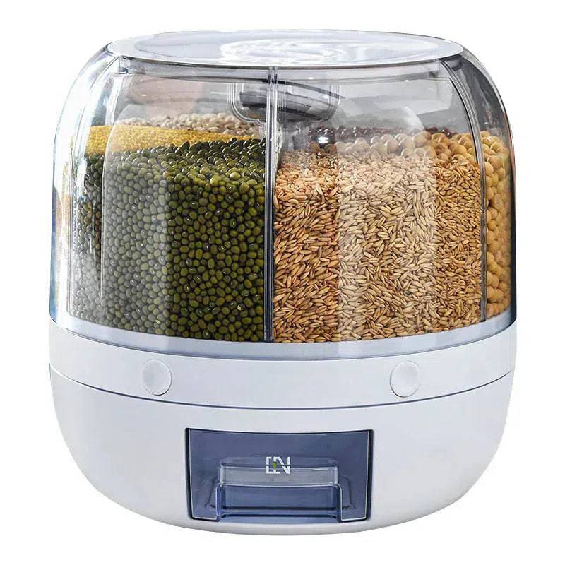 Revolving Grain Storage Container