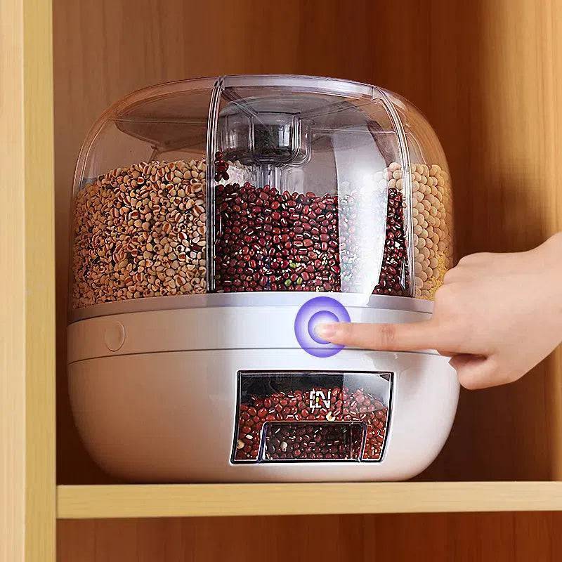 Revolving Grain Storage Container