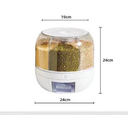 Revolving Grain Storage Container
