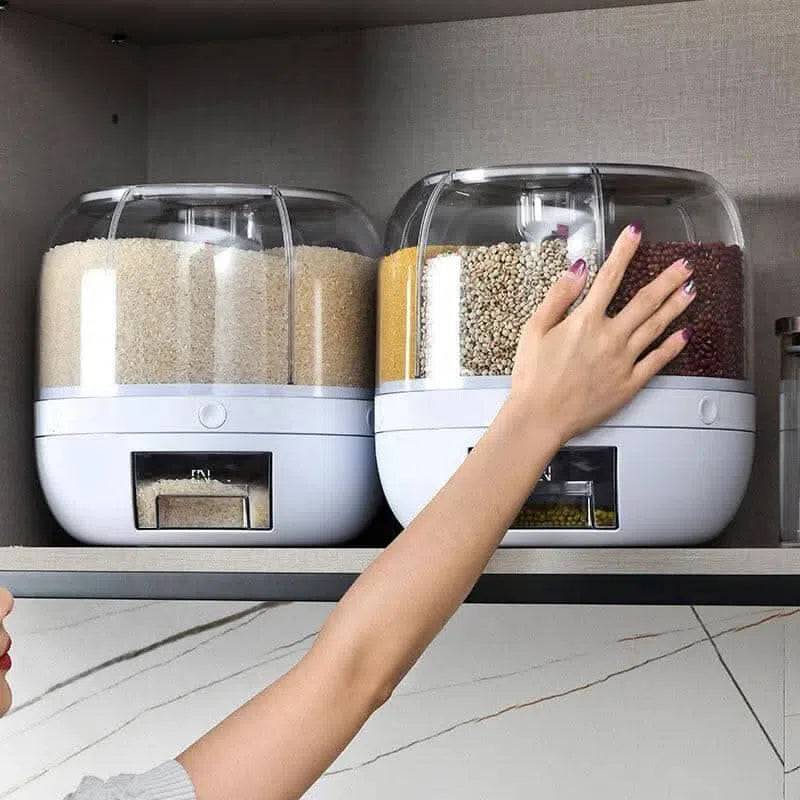 Revolving Grain Storage Container