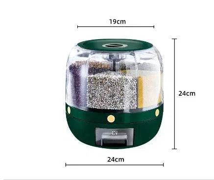 Revolving Grain Storage Container