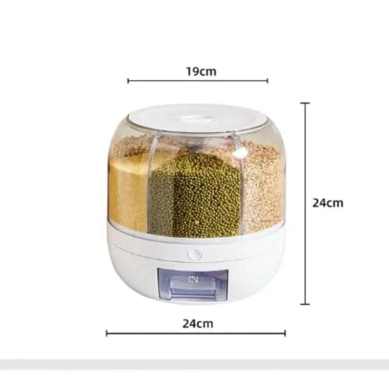 Revolving Grain Storage Container