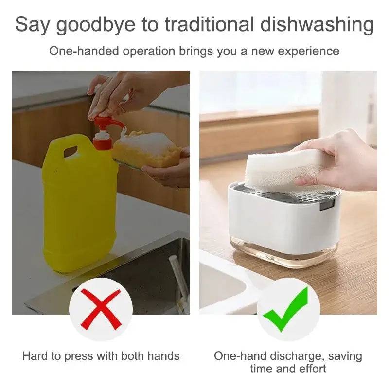 Soap Dispenser with Sponge Holder