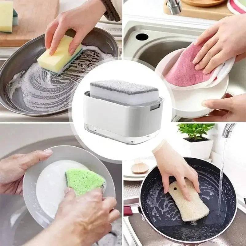 Soap Dispenser with Sponge Holder