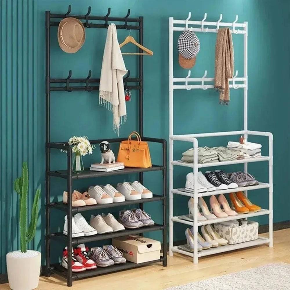 Multi-Layer Shoe and Hat Rack