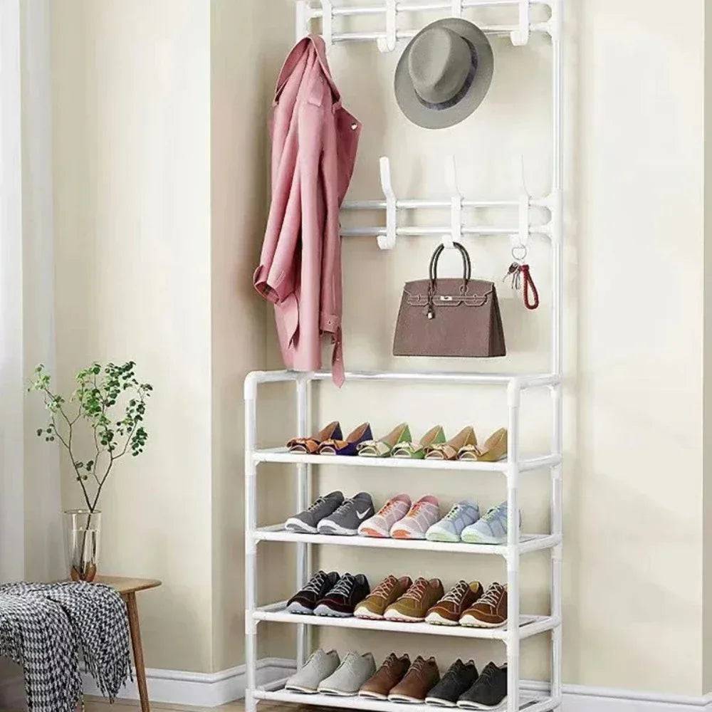 Multi-Layer Shoe and Hat Rack