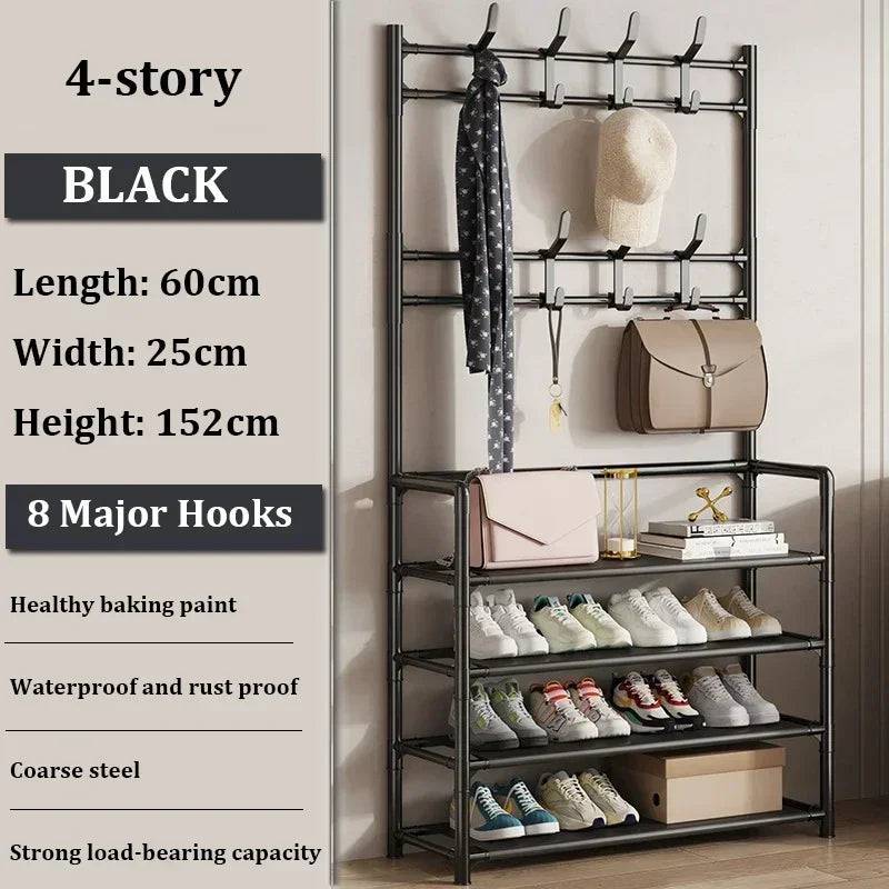 Multi-Layer Shoe and Hat Rack