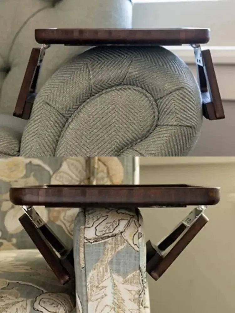 Foldable Bamboo Sofa Armrest Table