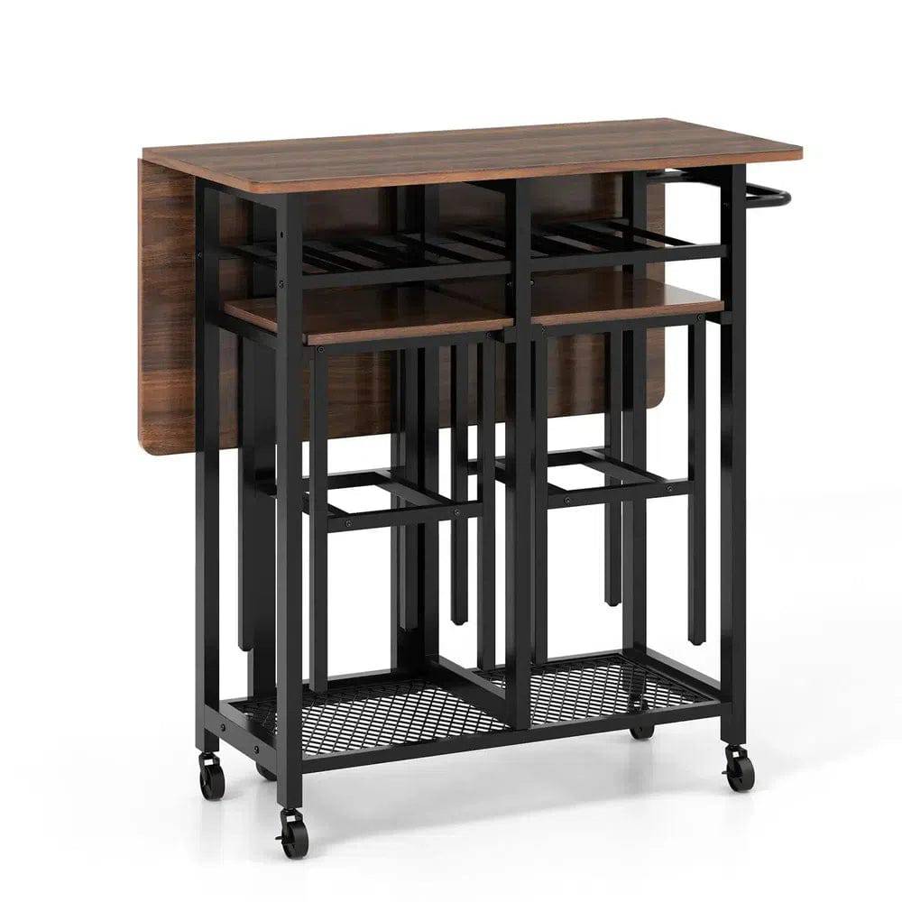 3-Piece Folding Dining Table Set
