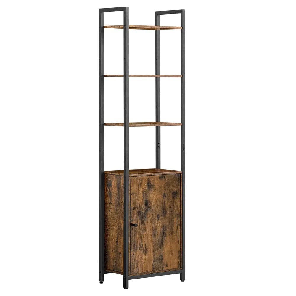 6-Tier Tall Bookcase with Adjustable Shelves