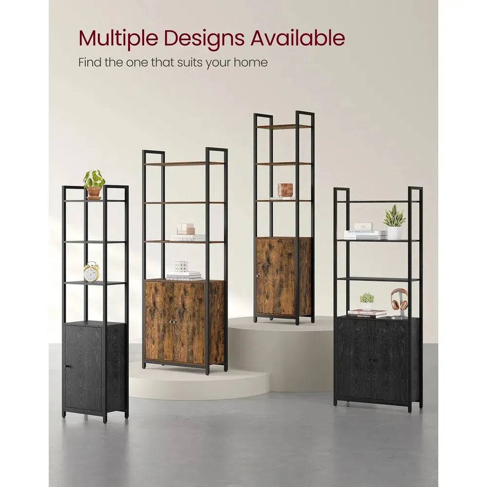 6-Tier Tall Bookcase with Adjustable Shelves
