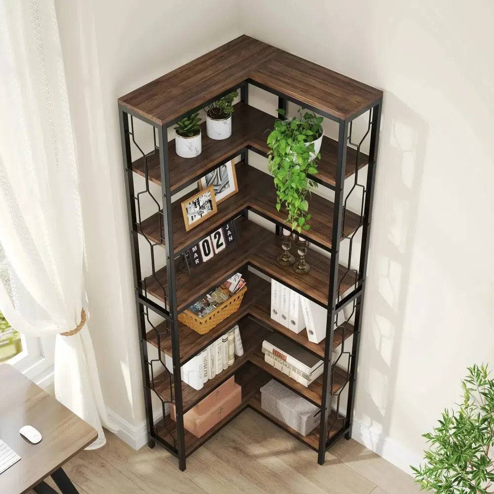 7-Tier Corner Bookcase