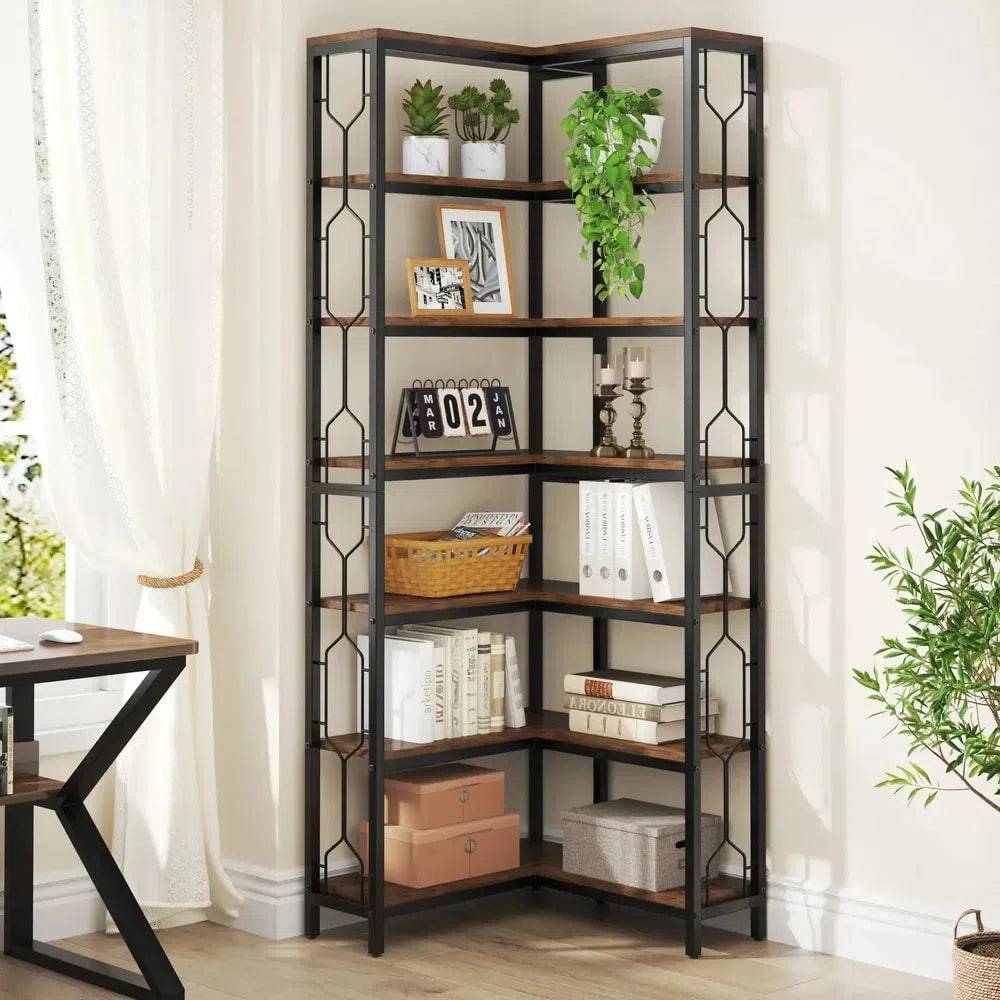 7-Tier Corner Bookcase