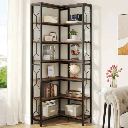7-Tier Corner Bookcase