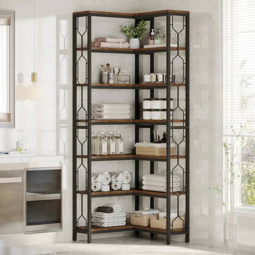 7-Tier Corner Bookcase