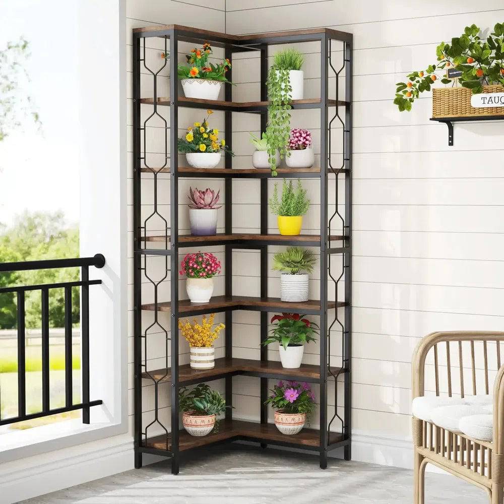7-Tier Corner Bookcase