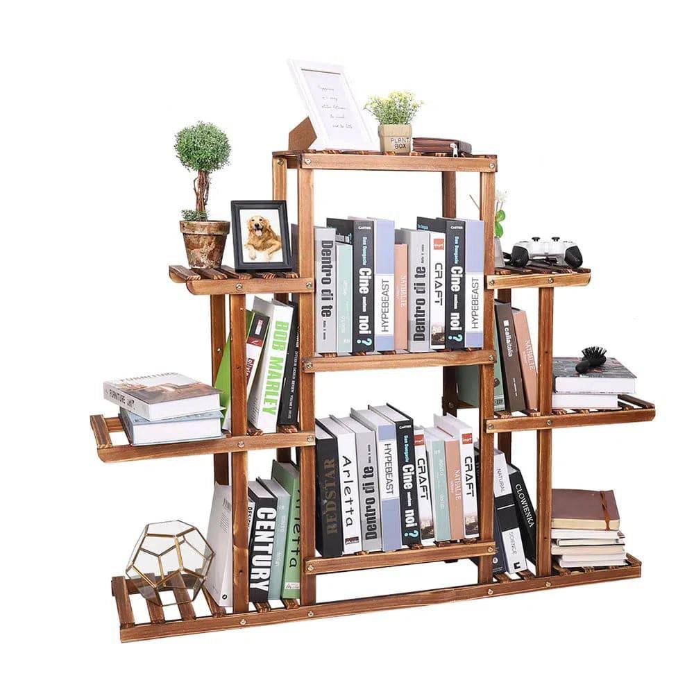 9-Tier Solid Pine Wood Plant Stand