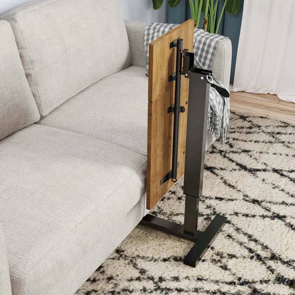 Adjustable Overbed Table with Wheels