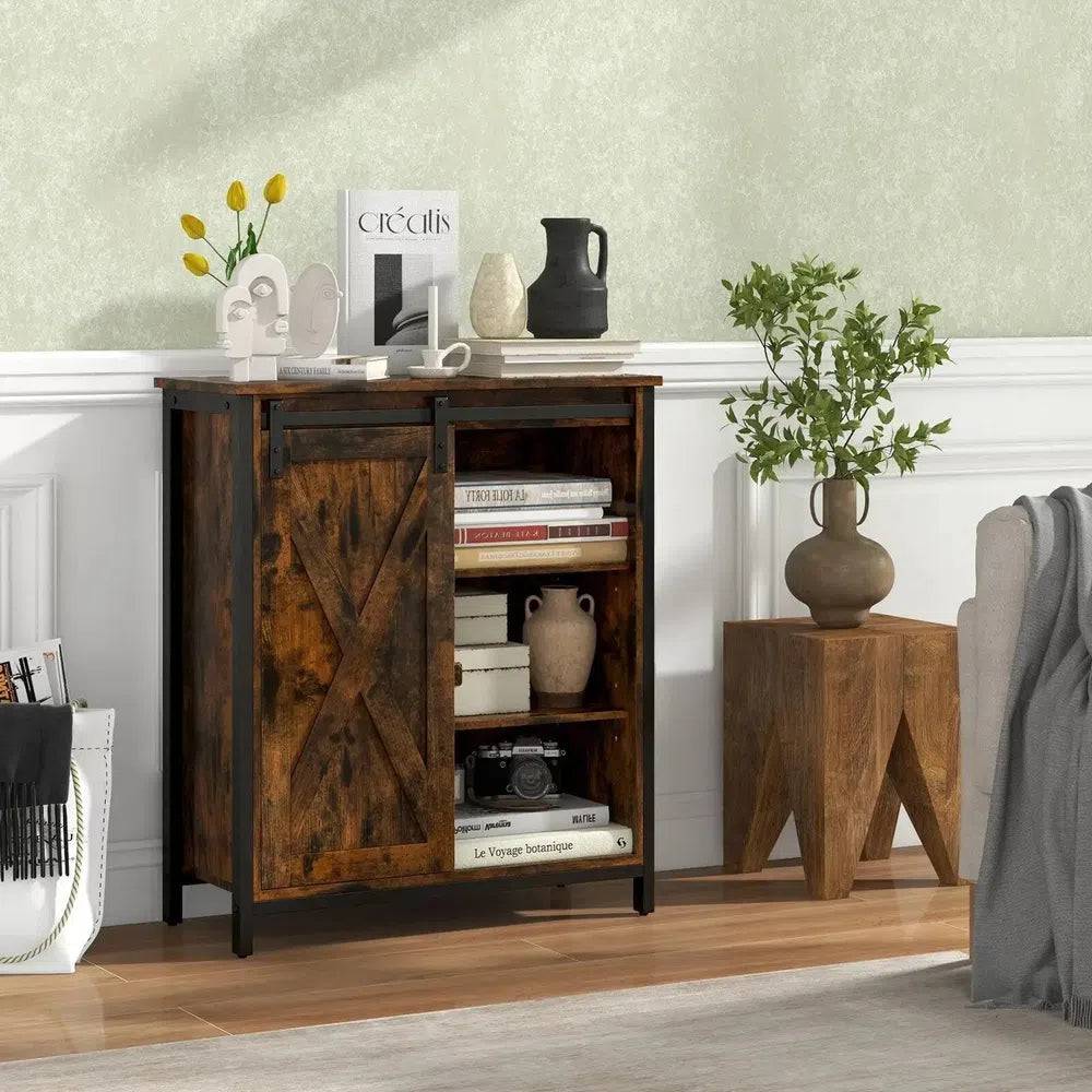 Farmhouse Storage Sideboard Cabinet