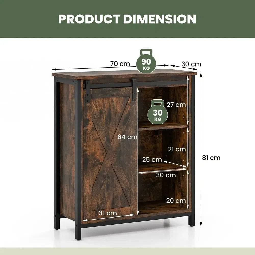 Farmhouse Storage Sideboard Cabinet