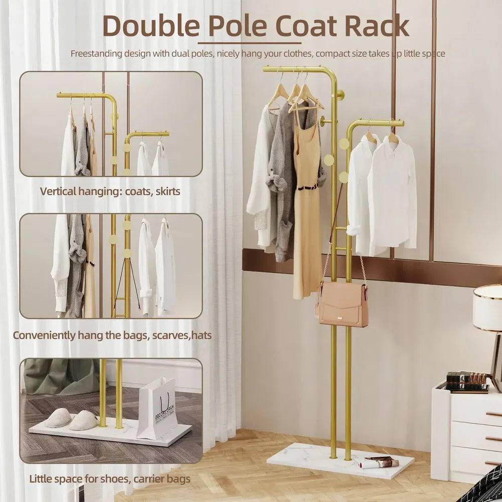 Floor Standing Coat Stand with Granite Base