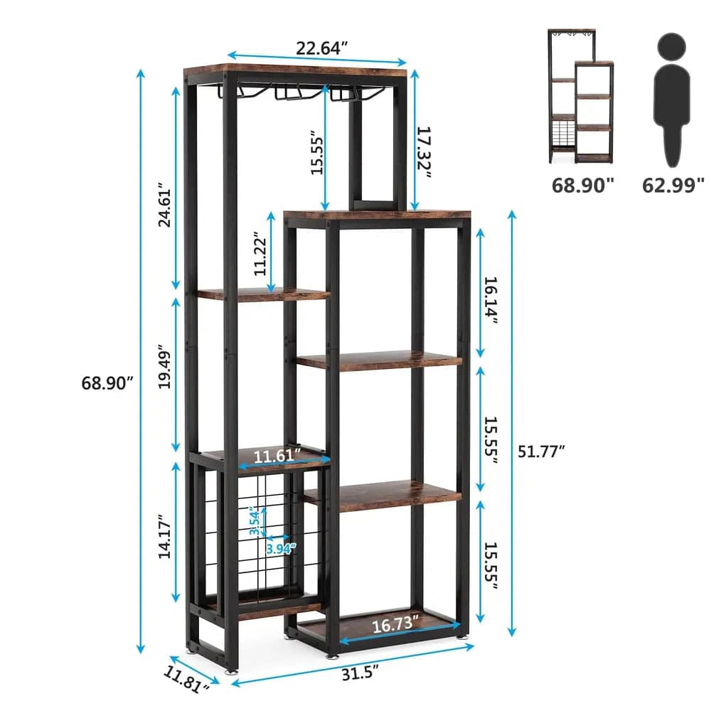 Floor Wine Rack Storage Unit