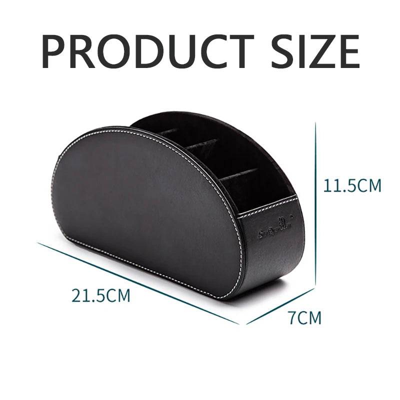 Leather Remote Control Storage Box