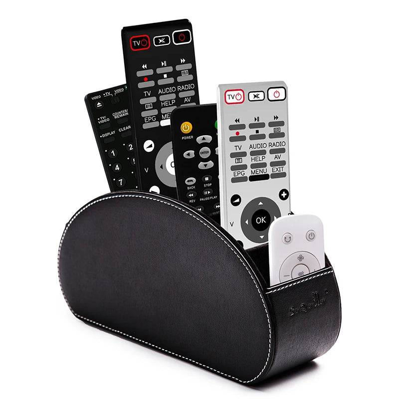 Leather Remote Control Storage Box