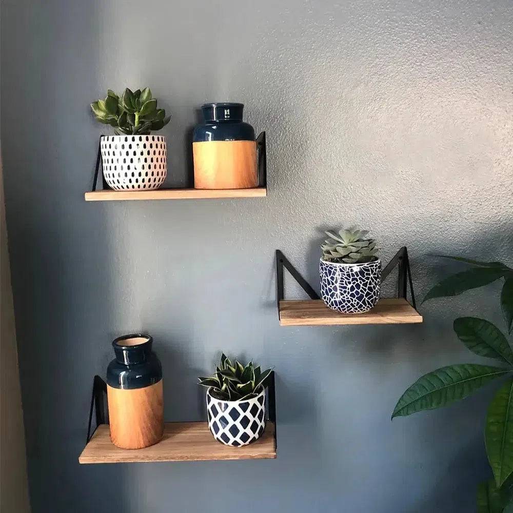 Rustic 3-Tier Wall Floating Shelf